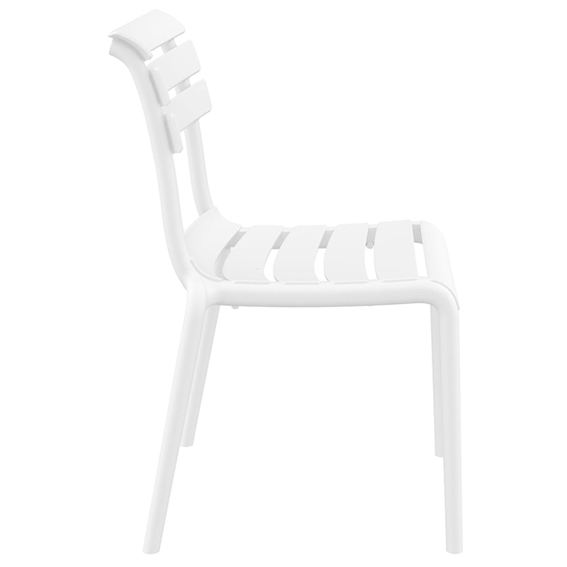 HELEN WHITE POLYPROPYLENE CHAIR 50x59x84