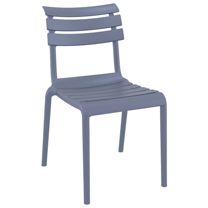 HELEN DARK GREY POLYPROPYLENE CHAIR 50x59x84