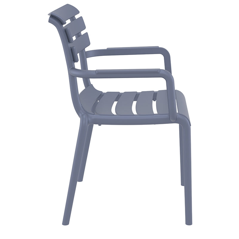 PARIS DARK GREY ΠΟΛΥΘΡΟΝΑ ΠΟΛ/ΝΙΟΥ 58x59x84