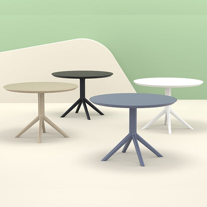SKY BLACK ΤΡΑΠΕΖΙ ΠΟΛ/ΝΙΟΥ Φ105x74