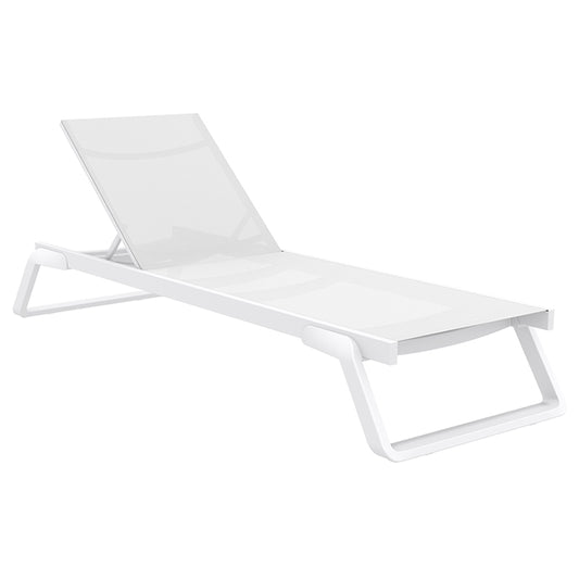 TROPIC SUNBED WHITE/WHITE ALUMINIUM/TEXTILENE 210x72x31