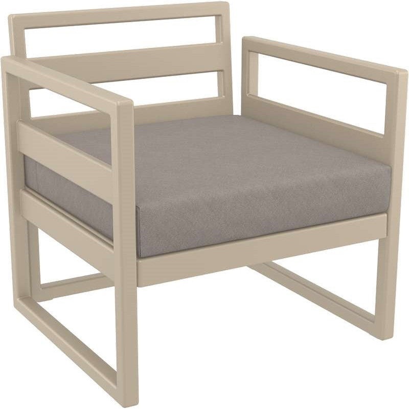 MYKONOS ΜΑΞΙΛΑΡΙ ΚΑΘΙΣΜΑΤΟΣ LIGHT BROWN 65x65x10