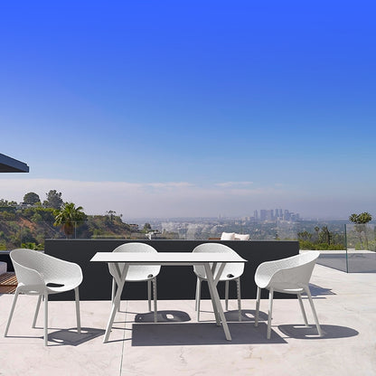 MAX ΤΡΑΠΕΖΙ WHITE LAMINATE 12mm 140x80x74