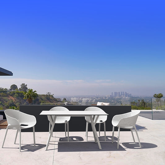 MAX ΤΡΑΠΕΖΙ WHITE LAMINATE 12mm 140x80x74