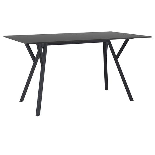 MAX ΤΡΑΠΕΖΙ BLACK LAMINATE 12mm 140x80x74