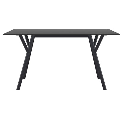 MAX ΤΡΑΠΕΖΙ BLACK LAMINATE 12mm 140x80x74