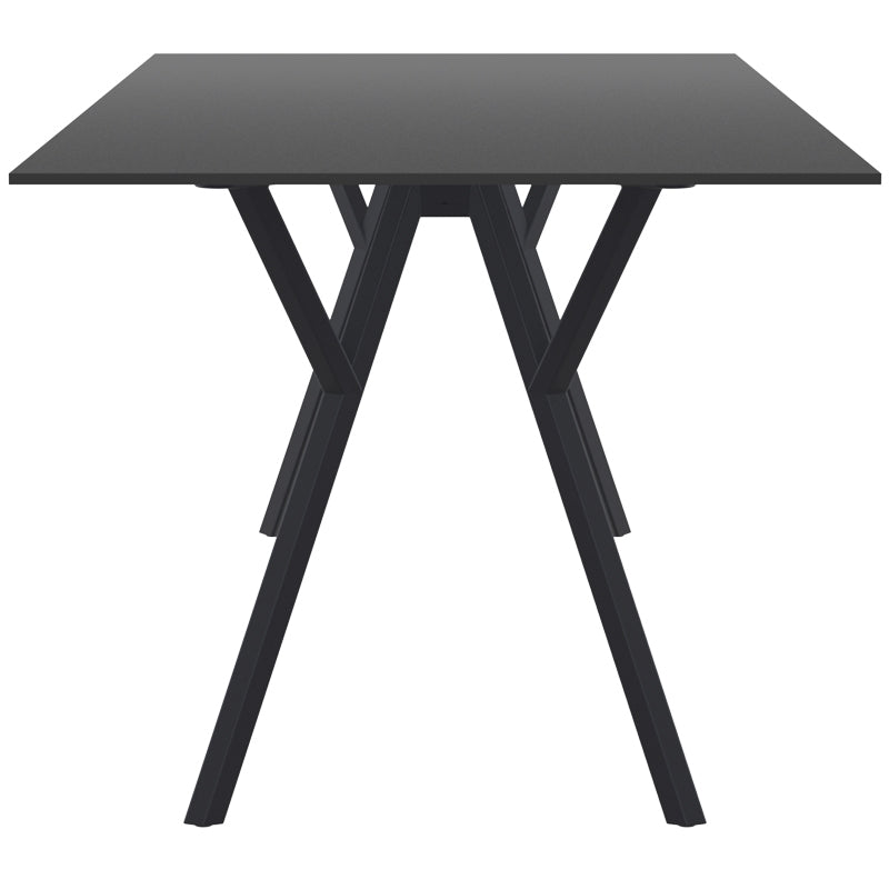 MAX ΤΡΑΠΕΖΙ BLACK LAMINATE 12mm 140x80x74