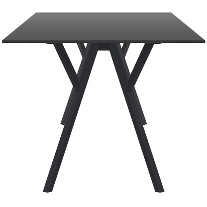 MAX ΤΡΑΠΕΖΙ BLACK LAMINATE 12mm 140x80x74