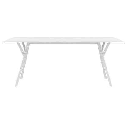 MAX ΤΡΑΠΕΖΙ WHITE LAMINATE 12mm 180x90x74