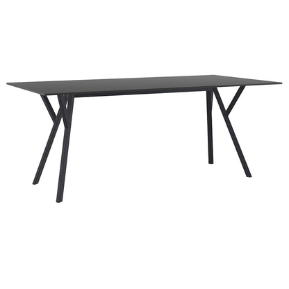 MAX ΤΡΑΠΕΖΙ BLACK LAMINATE 12mm 180x90x74