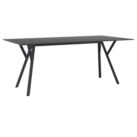 MAX ΤΡΑΠΕΖΙ BLACK LAMINATE 12mm 180x90x74