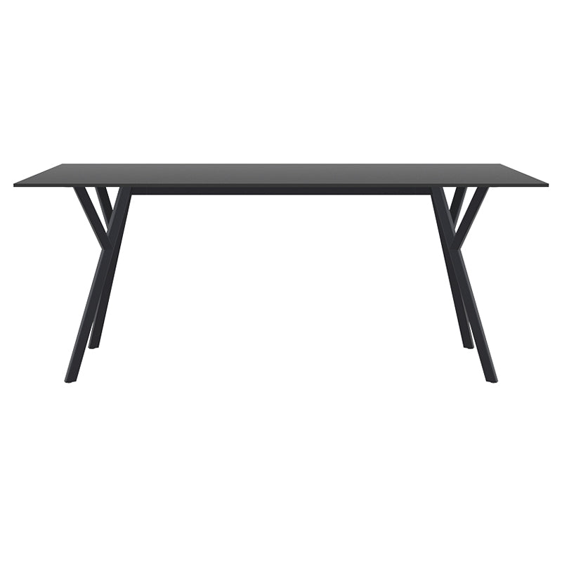 MAX ΤΡΑΠΕΖΙ BLACK LAMINATE 12mm 180x90x74