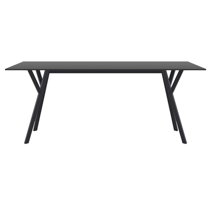 MAX ΤΡΑΠΕΖΙ BLACK LAMINATE 12mm 180x90x74