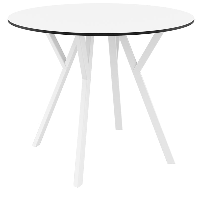 MAX ΤΡΑΠΕΖΙ WHITE LAMINATE 12mm Φ90x74