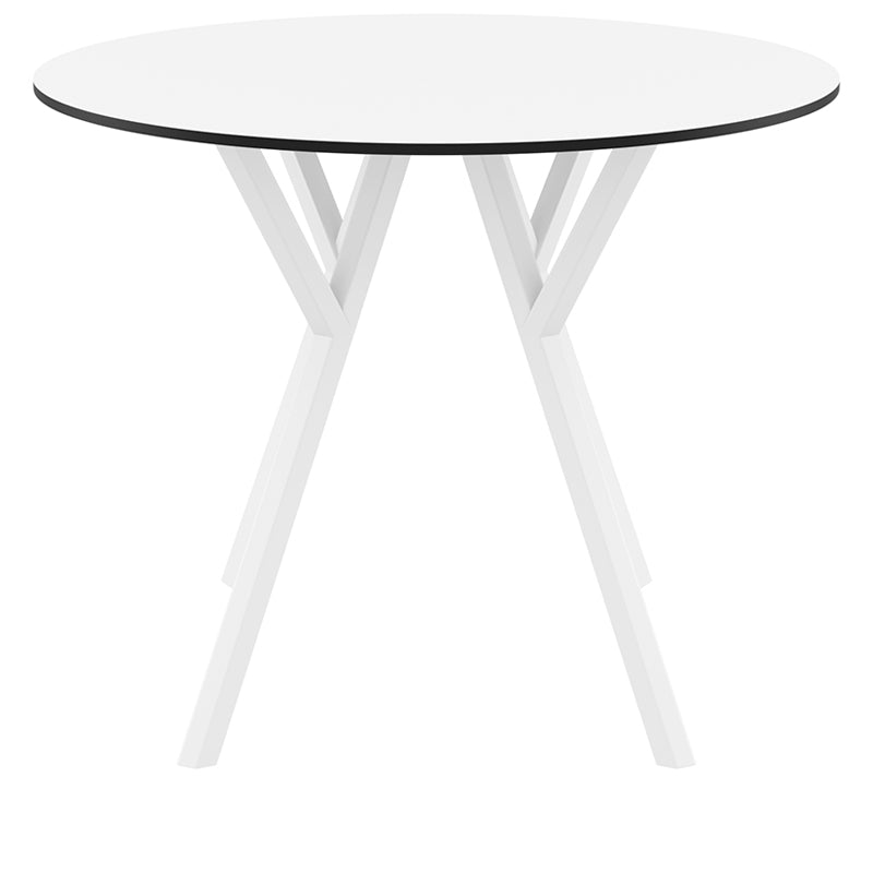 MAX ΤΡΑΠΕΖΙ WHITE LAMINATE 12mm Φ90x74