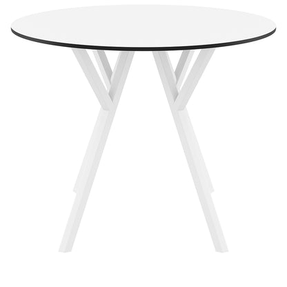 MAX ΤΡΑΠΕΖΙ WHITE LAMINATE 12mm Φ90x74