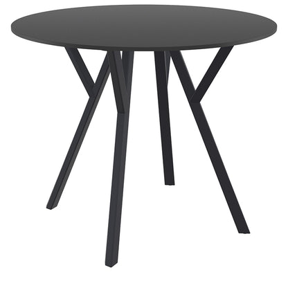 MAX ΤΡΑΠΕΖΙ BLACK LAMINATE 12mm Φ90x74