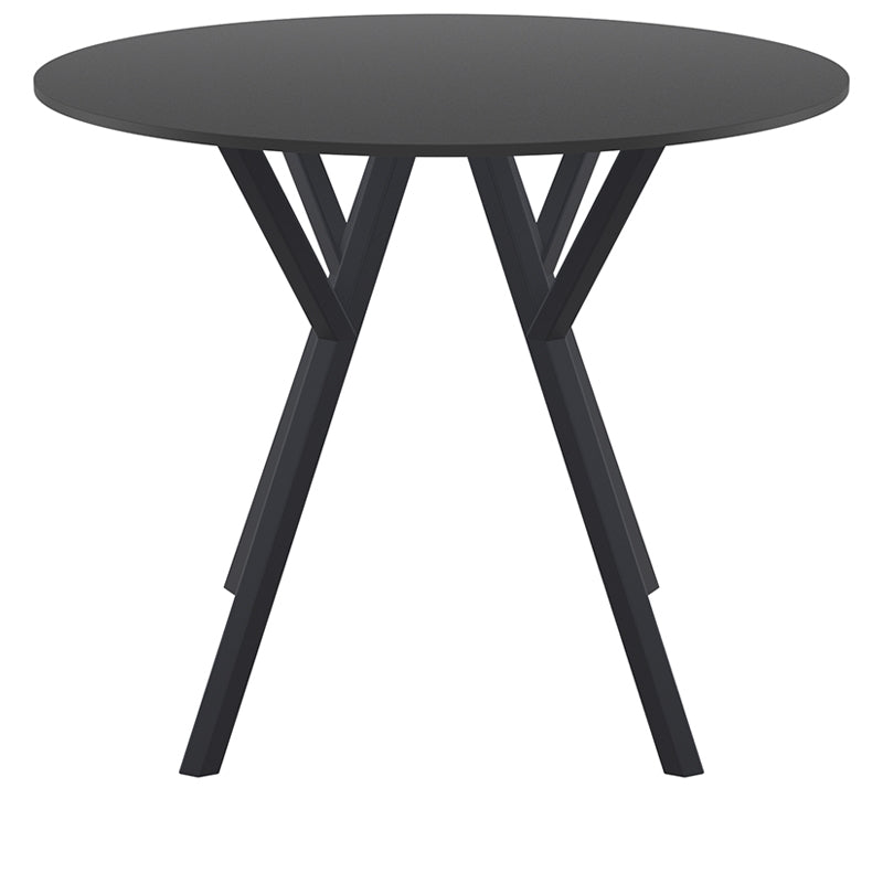 MAX ΤΡΑΠΕΖΙ BLACK LAMINATE 12mm Φ90x74