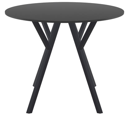 MAX ΤΡΑΠΕΖΙ BLACK LAMINATE 12mm Φ90x74