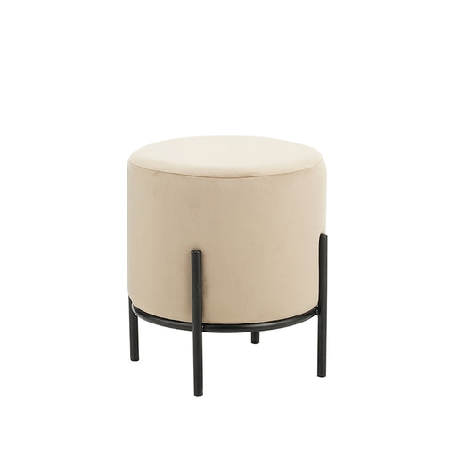 BELLA/R ΣΚΑΜΠΟ BEIGE VELVET ΥΦΑΣΜΑ Φ35x38