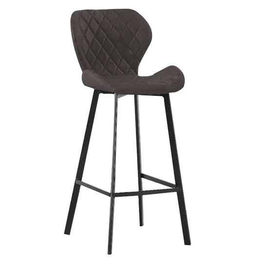 Σκαμπό Μπαρ 2 Τμχ Martin Μαύρο Ύφασμα 45x49x73-106