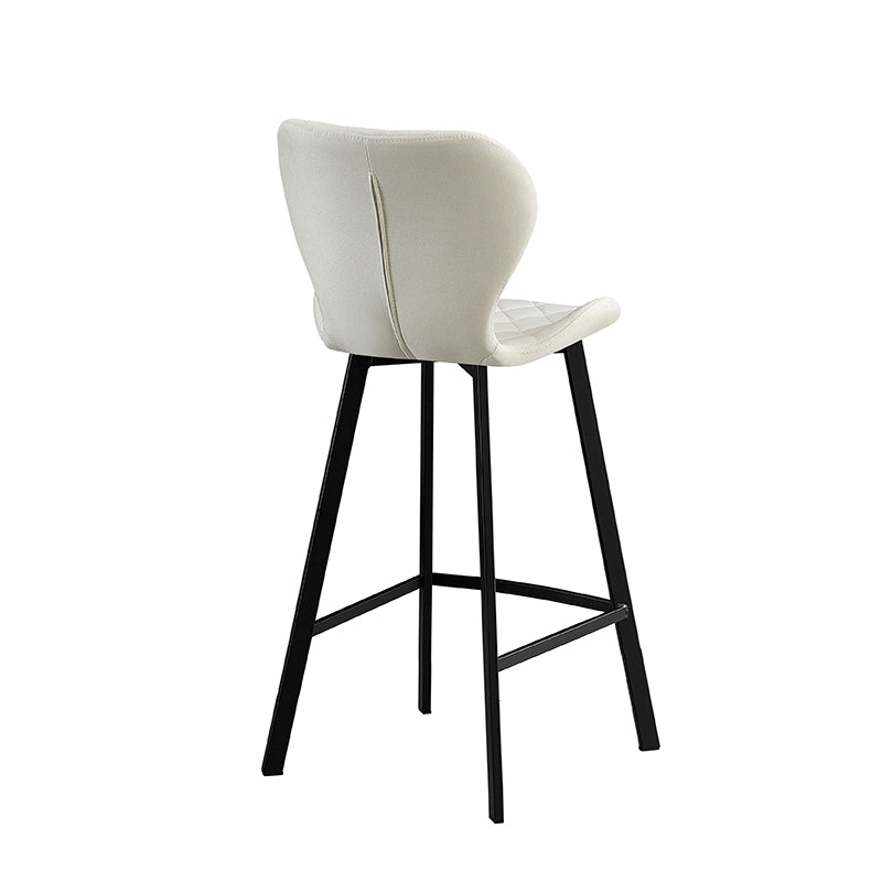MARTIN OFF WHITE ΥΦΑΣΜΑ(Σ2)73εκ.ΣΚΑΜΠΟ ΜΕΤΑΛΛΙΚΟ 45X49X73-106εκ.