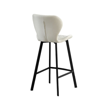 Σκαμπό Μπαρ 2 Τμχ Martin Off White Ύφασμα 45x49x73-106