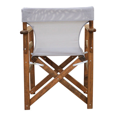 TORINO WALNUT DIRECTOR CHAIR WITH GRAY TEXTILENE 600gr 59.5x53x45.5-86.5