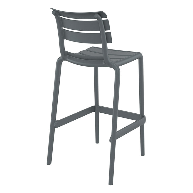 HELEN STOOL DARK GREY POLYURETHANE 53x55x105
