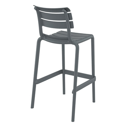 HELEN STOOL DARK GREY POLYURETHANE 53x55x105