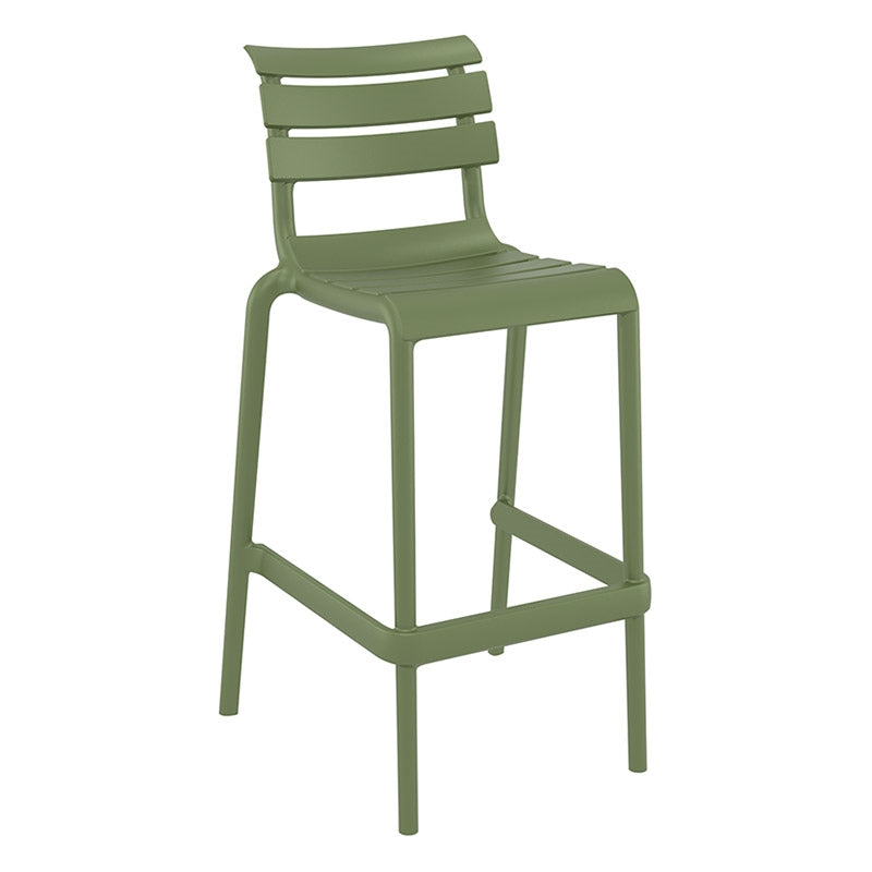 HELEN BAR STOOL OLIVE GREEN POLYURETHANE 53x55x105