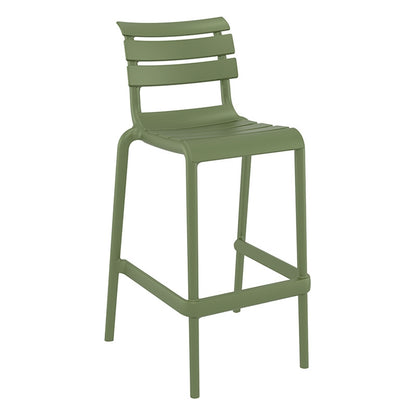 HELEN BAR STOOL OLIVE GREEN POLYURETHANE 53x55x105