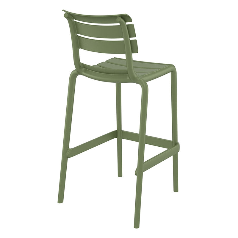 HELEN BAR STOOL OLIVE GREEN POLYURETHANE 53x55x105