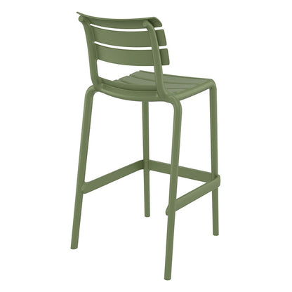 HELEN BAR STOOL OLIVE GREEN POLYURETHANE 53x55x105