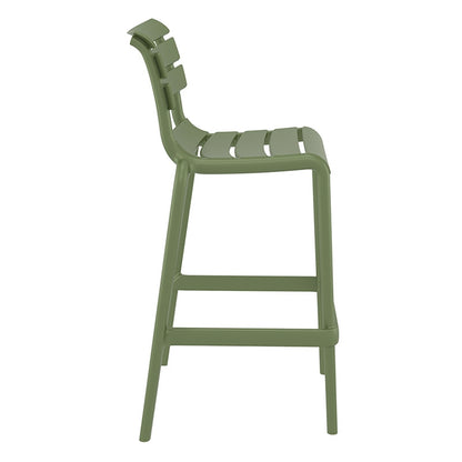 HELEN BAR STOOL OLIVE GREEN POLYURETHANE 53x55x105