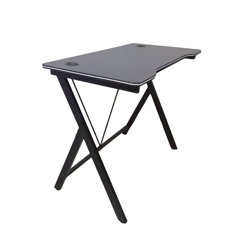ΓΡΑΦΕΙΟ ΜΑΥΡΟ MDF/ΜΑΥΡΟ ΜΕΤΑΛΛΙΚΟ 100x50x75