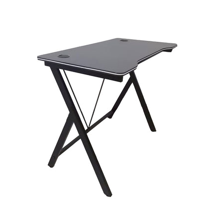 ΓΡΑΦΕΙΟ ΜΑΥΡΟ MDF/ΜΑΥΡΟ ΜΕΤΑΛΛΙΚΟ 100x50x75