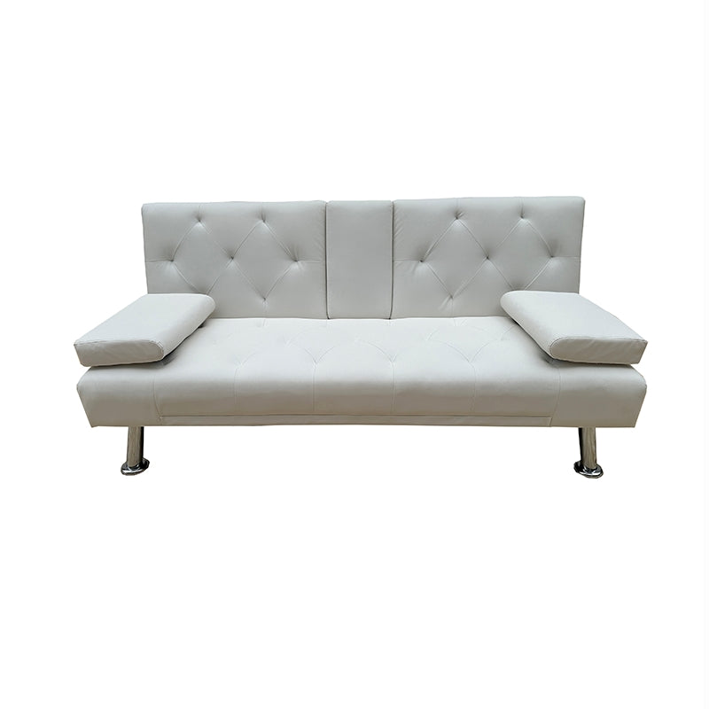 REST WHITE PU ΚΑΝΑΠΕΣ-ΚΡΕΒΑΤΙ 168x88x79
