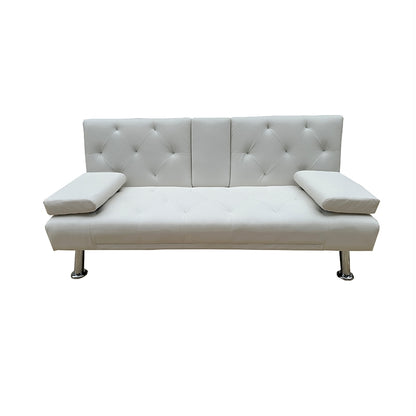 REST WHITE PU ΚΑΝΑΠΕΣ-ΚΡΕΒΑΤΙ 168x88x79