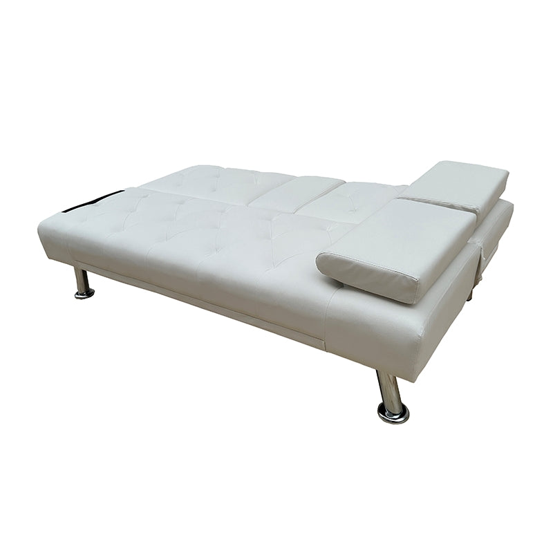 REST WHITE PU ΚΑΝΑΠΕΣ-ΚΡΕΒΑΤΙ 168x88x79