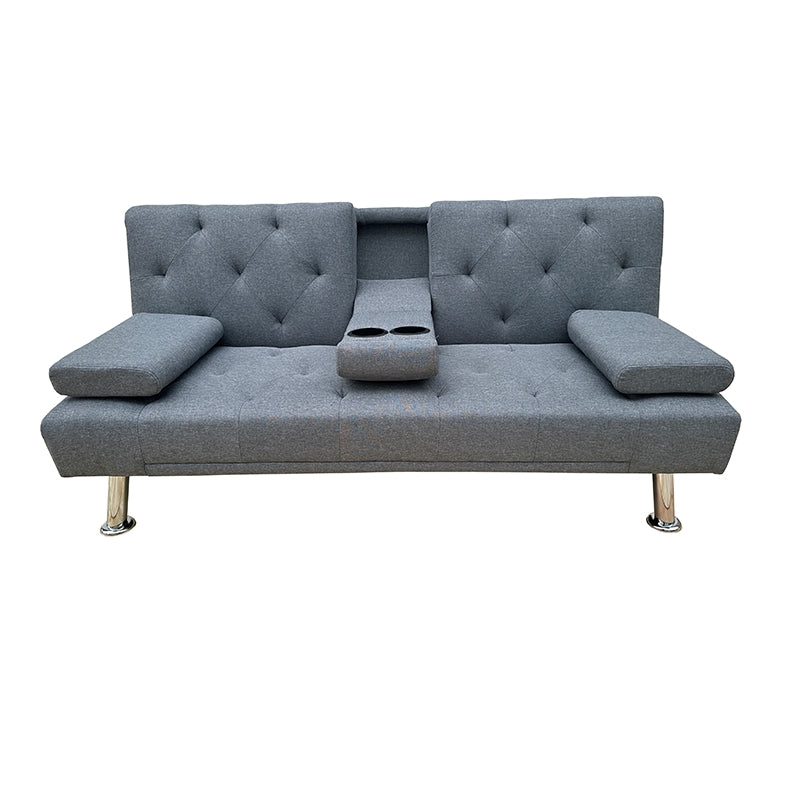 REST GREY ΥΦΑΣΜΑ ΚΑΝΑΠΕΣ-ΚΡΕΒΑΤΙ 168x88x79