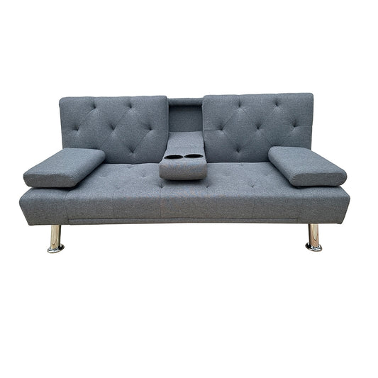 REST GREY ΥΦΑΣΜΑ ΚΑΝΑΠΕΣ-ΚΡΕΒΑΤΙ 168x88x79