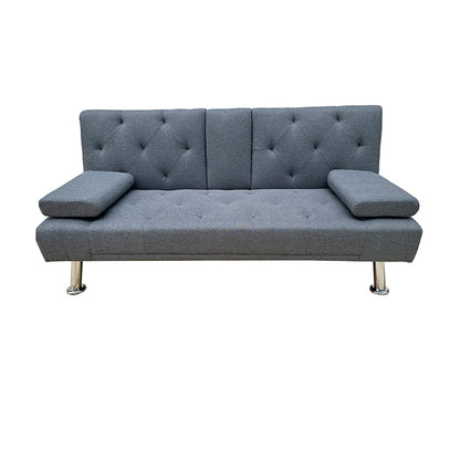 REST GREY ΥΦΑΣΜΑ ΚΑΝΑΠΕΣ-ΚΡΕΒΑΤΙ 168x88x79