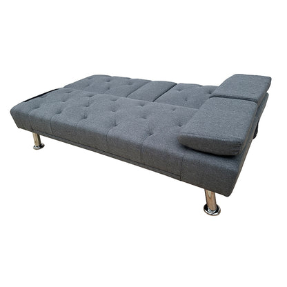 REST GREY ΥΦΑΣΜΑ ΚΑΝΑΠΕΣ-ΚΡΕΒΑΤΙ 168x88x79