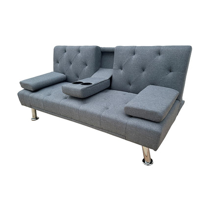 REST GREY ΥΦΑΣΜΑ ΚΑΝΑΠΕΣ-ΚΡΕΒΑΤΙ 168x88x79