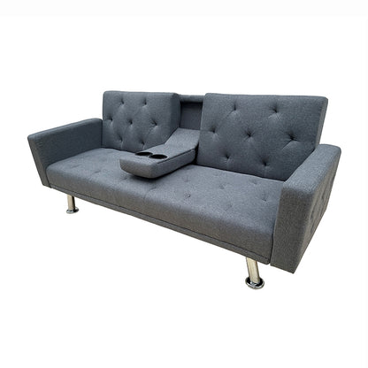 REST/ARMS GREY ΥΦΑΣΜΑ ΚΑΝΑΠΕΣ-ΚΡΕΒΑΤΙ 188x88x79