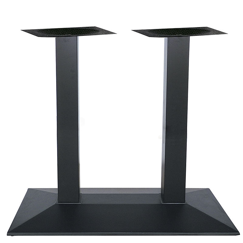 MEDIUM HEIGHT LIMA (B/W) LONG/NARROW METAL BASE WITH ADJUSTERS BLACK 70x40x98