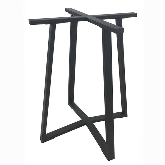 BISTRO ΒΑΣΗ ΜΕΤΑΛΛΙΚΗ ΜΕ ΡΕΓ/ΡΟΥΣ ΜΑΥΡΗ 60x60x72
