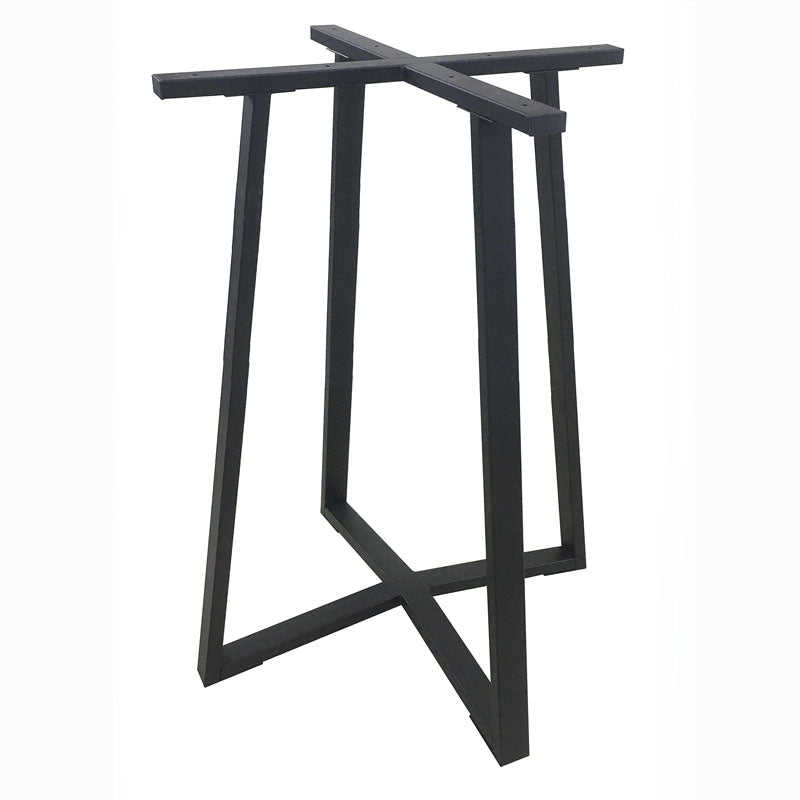BISTRO ΨΗΛΗ ΒΑΣΗ ΜΕΤΑΛΛΙΚΗ ΜΕ ΡΕΓ/ΡΟΥΣ ΜΑΥΡΗ 60x60x105