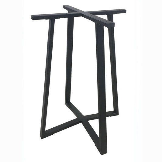 BISTRO ΨΗΛΗ ΒΑΣΗ ΜΕΤΑΛΛΙΚΗ ΜΕ ΡΕΓ/ΡΟΥΣ ΜΑΥΡΗ 60x60x105